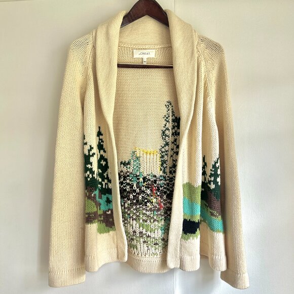 THE GREAT. Camp Lodge Cardigan - Size 1 (S) - Picture 3 of 16